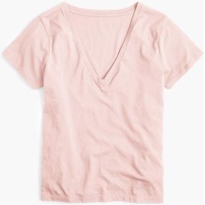 NWT J.Crew  Supersoft Supima® V-neck T-shirt